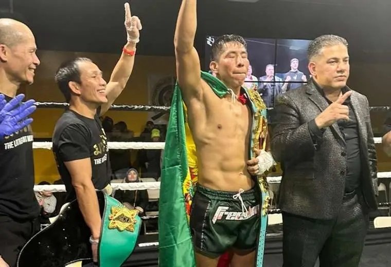 ¡Marcos Vásquez lo hizo! El boliviano retuvo el cinturón mundial de muay thai